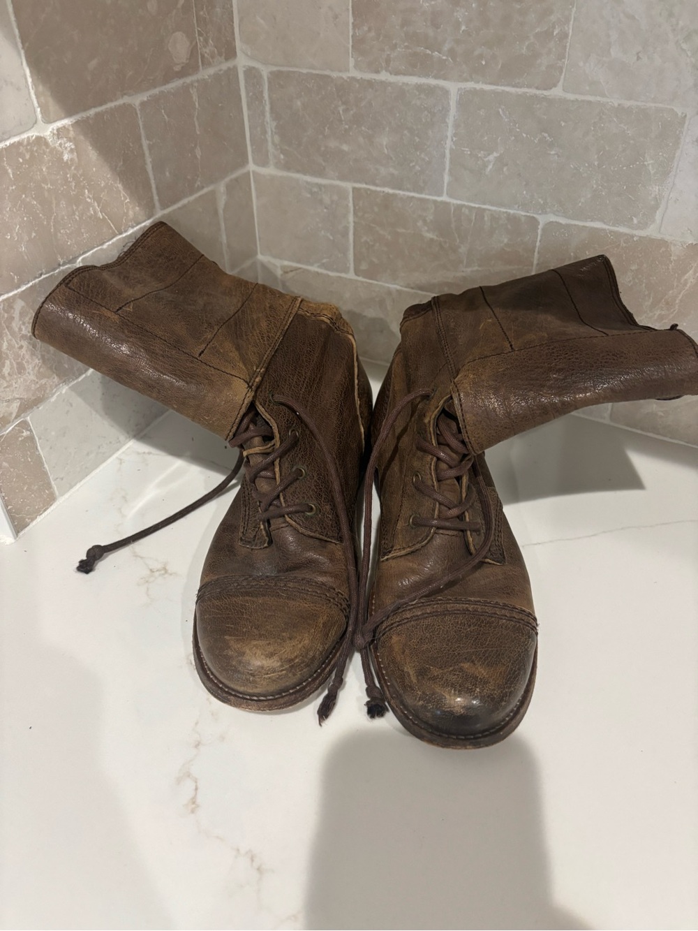 All Saints Spitalfields Damisi distressed leather boots